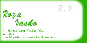 roza vasko business card